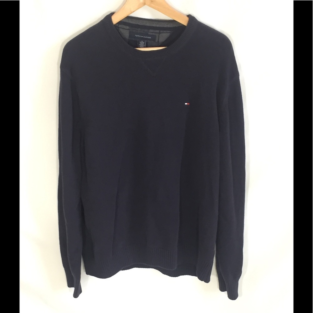 Tommy Hilfiger mens XL blue knit sweater